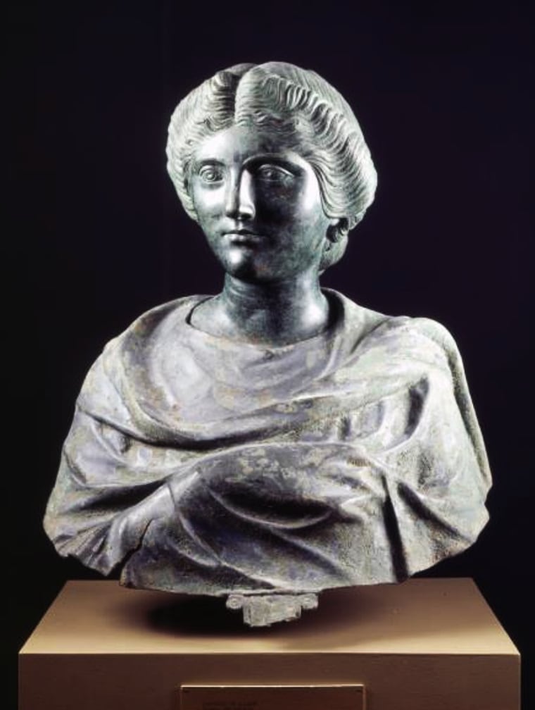 The bust is believed to depict the daughter of ancient Roman emperor Marcus Aurelius or another Roman Emperor, Septimius Severus.