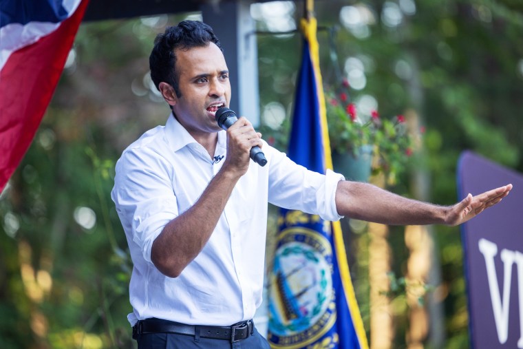 Image: Presidential Candidate Vivek Ramaswamy Attends Labor Day Events In New Hampshire