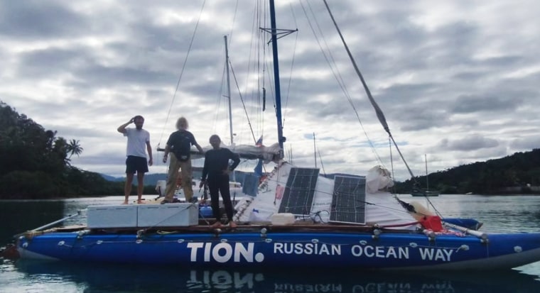 Russian sailing expedition attacked by sharks off coast of Vanuatu
