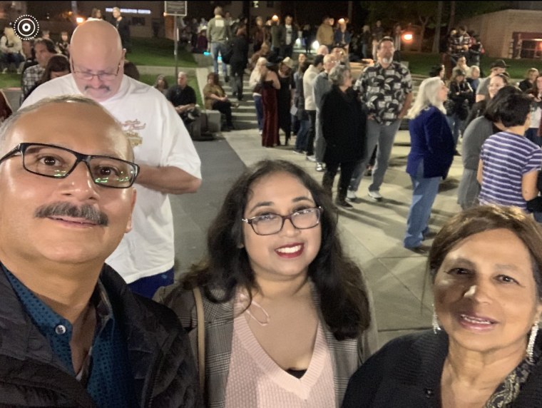 Athena Sobhan with her parents Syed and Rubina Sobhan‌‌‌