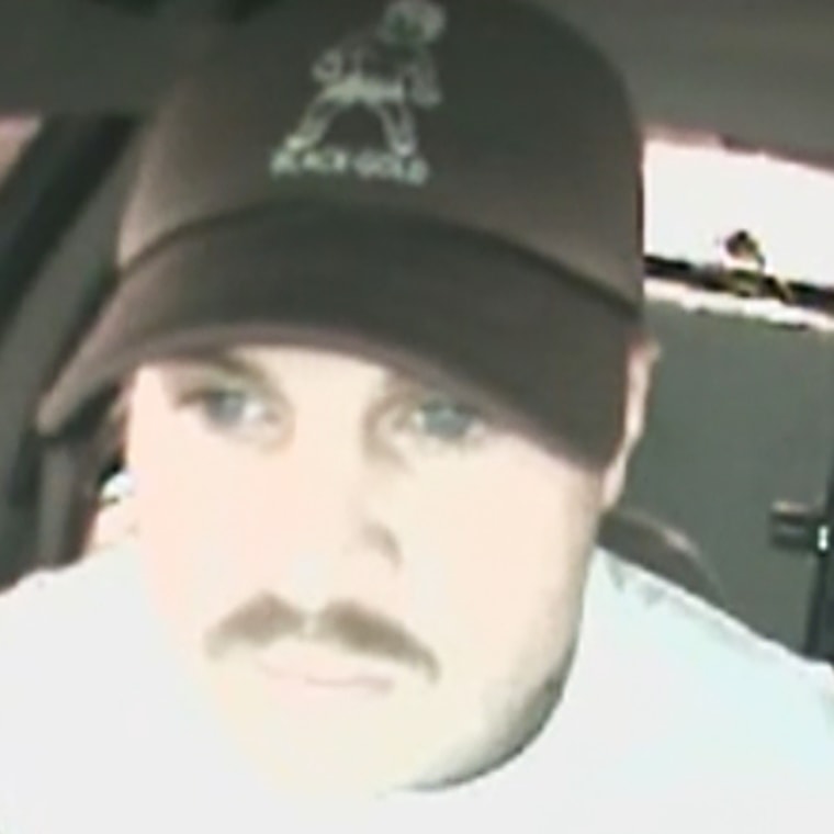 Zach Bryan in a police vehicle in Vinita, Okla., on Sept. 7, 2023.