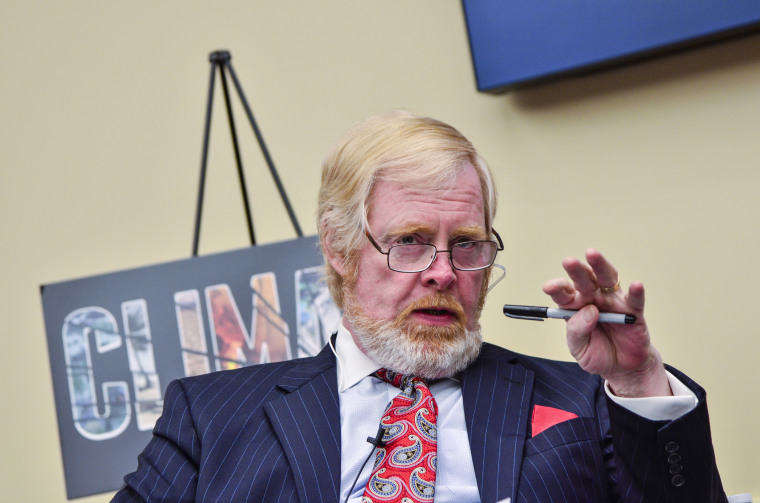 Brent Bozell, founder and president of the Media Research Center, speaks during the "Climate Hustle" panel discussion in 2016 in Washington, D.C. 