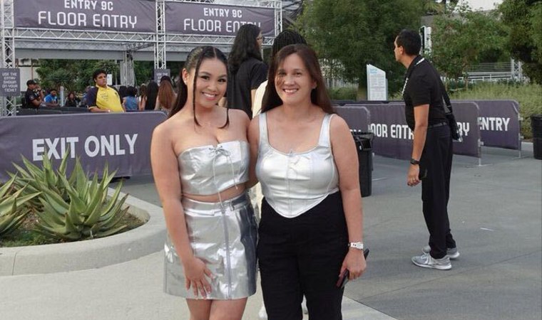 Chelsea Page and her mom.