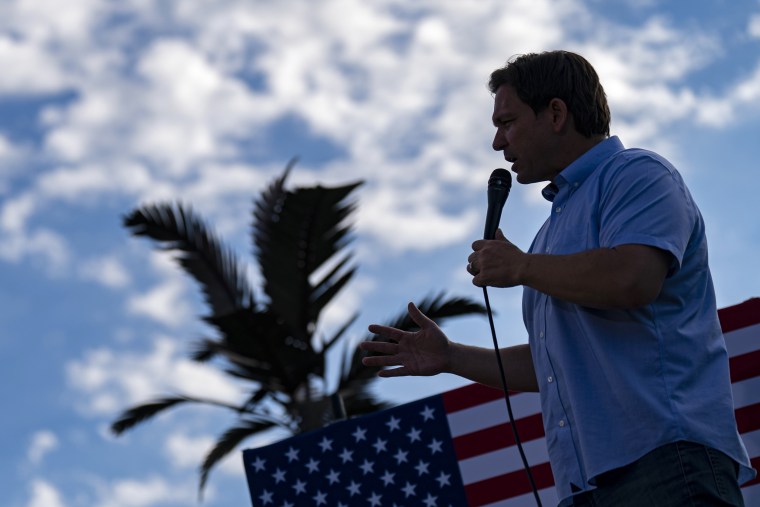 Florida Governor And GOP Presidential Candidate Ron DeSantis Holds Campaign Rally