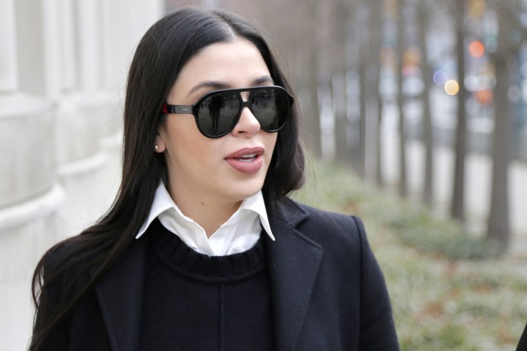 In this Dec. 6, 2018 file photo, Emma Coronel Aispuro, wife of Joaquin "El Chapo" Guzman, arrives to federal court in New York. Despite her status as the wife of the world’s most notorious drug boss, Coronel Aispuro lived mostly in obscurity -- until her husband went to prison for life.