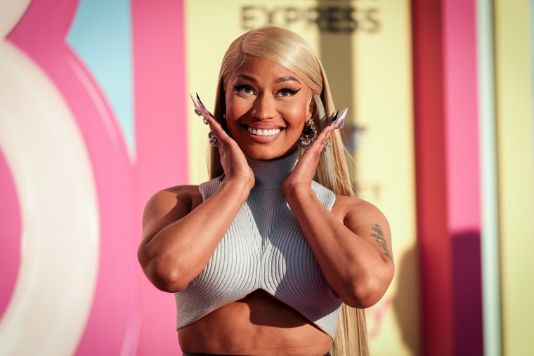 Nicki Minaj at the premiere of "Barbie" on July 9, 2023 in Los Angeles.