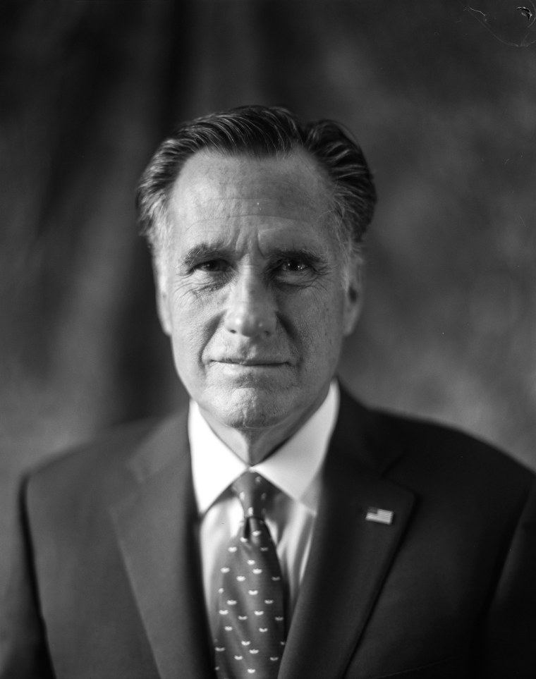 Sen. Mitt Romney, R-Utah, sits for a portrait at the Capitol in 2021.