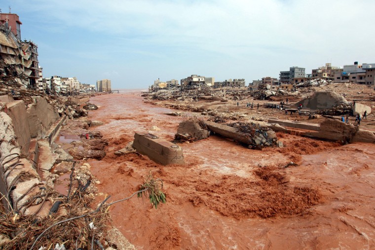 Flash floods in eastern Libya killed more than 2,300 people in the Mediterranean coastal city of Derna alone, the emergency services of the Tripoli-based government said on September 12.