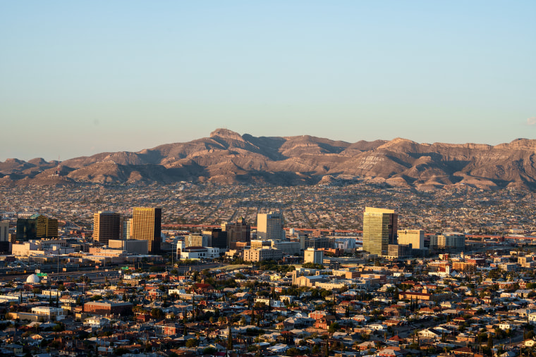 A view from El Paso, Texas.  