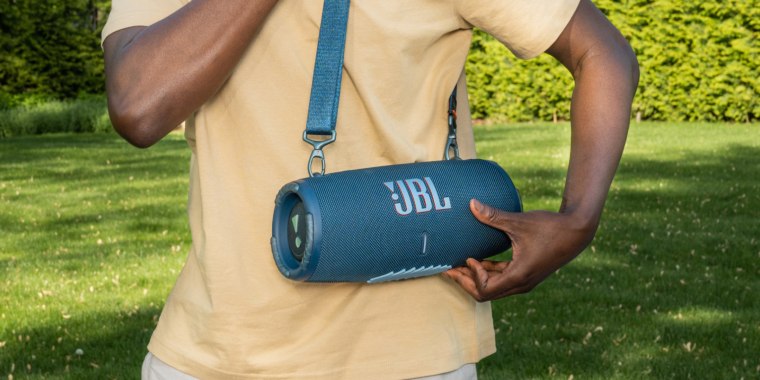 Take your Bluetooth speaker with you the next time you’re having an outdoor picnic or hanging out with your friends.