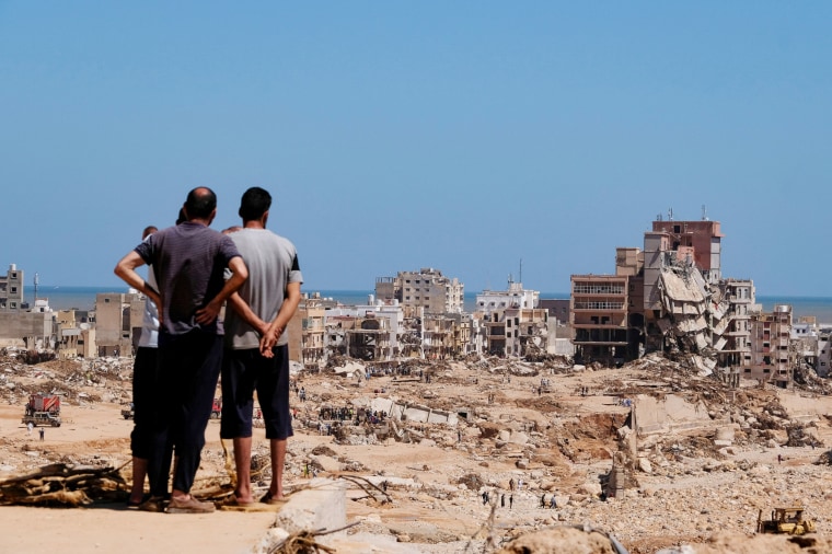 Aftermath of the floods in Derna