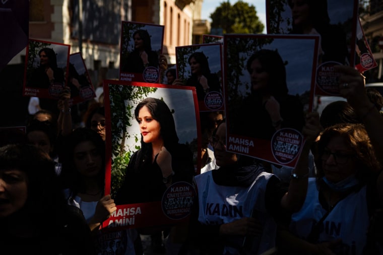 Protest rallies continue to take place across the world, after Amini, a 22-year-old Kurdish woman, died on September 16, three days after her arrest for allegedly breaching Iran's strict rules for women on wearing hijab headscarves and modest clothing. 