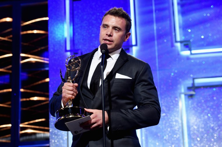 Billy Miller accepts the award for Outstanding Lead Actor in a Drama Series for "The Young and the Restless"