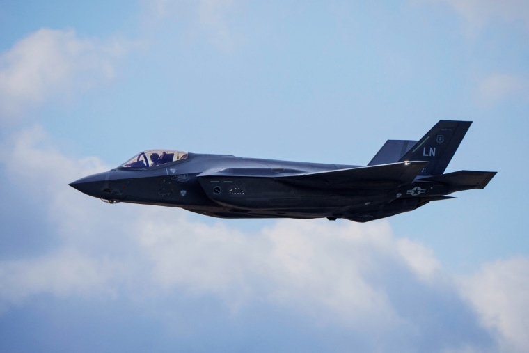 f-35 fighter jet missing after pilot ejects during 'mishap'