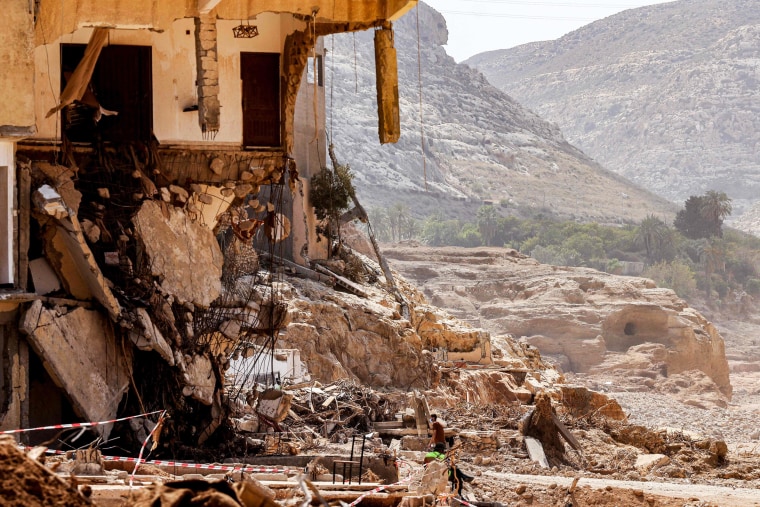 Libyans protest against authorities in flood-hit Derna
