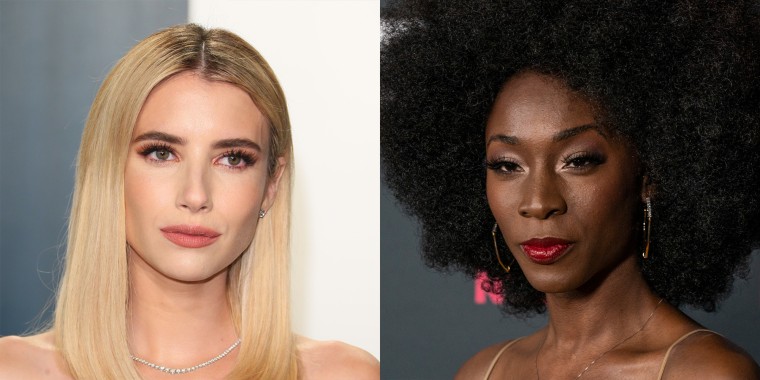 Emma Roberts and Angelica Ross.