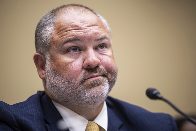 Internal Revenue Service whistleblower Gary Shapley testifies before the House Oversight and Accountability Committee on July 19, 2023.