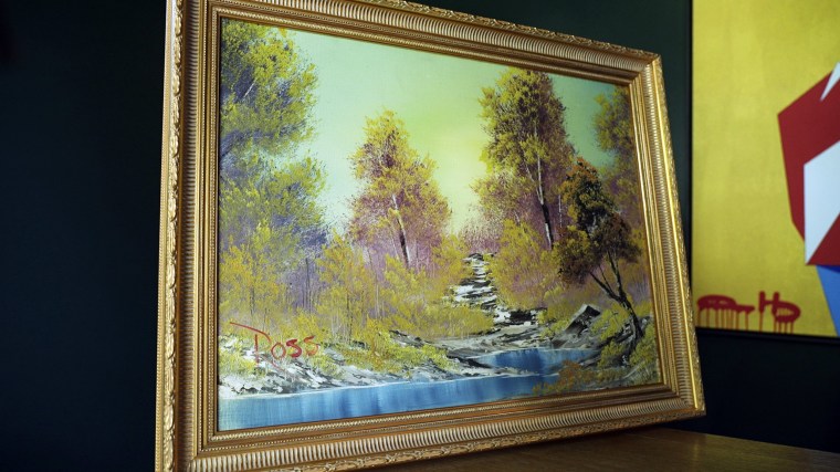 Bob Ross' first painting from PBS show is going on sale for $10