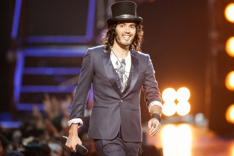 Russell Brand hosts the MTV Video Music Awards in New York on Sept. 13, 2009.