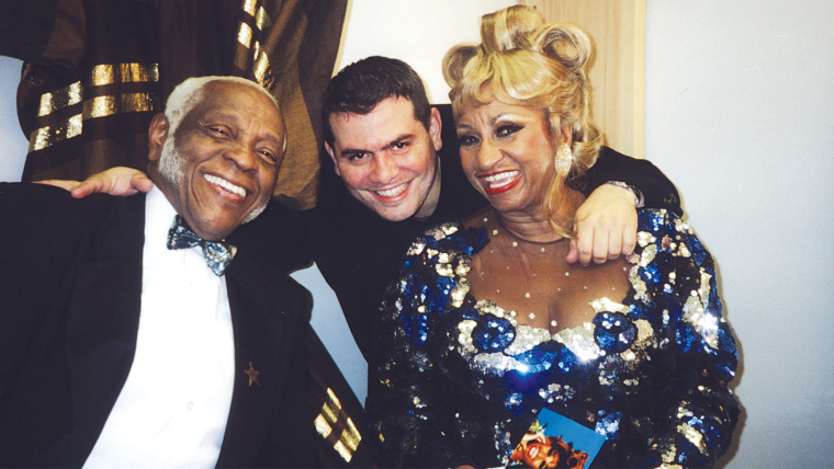 Pedro Knight, Omer Pardillo Cid and Celia Cruz.