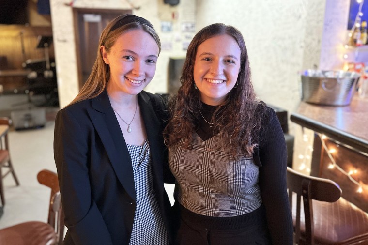 Julia Matte and Hannah Peterson, both 21, are independent New Hampshire voters.
