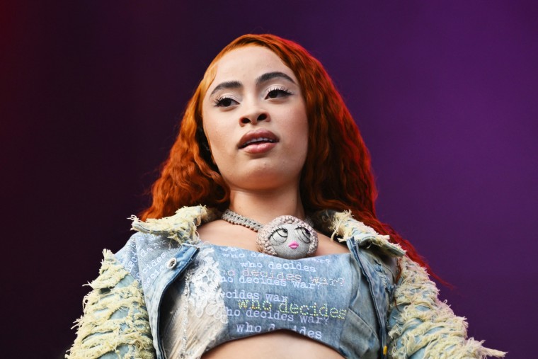 Ice Spice performs during the Governors Ball Music Festival
