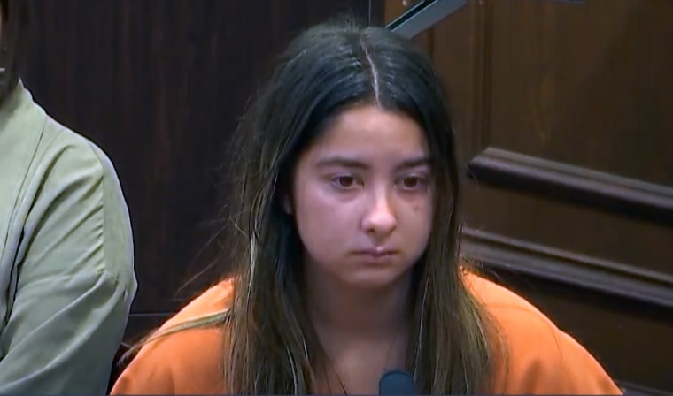 Sydney Powell at her sentencing hearing at Summit County Courthouse in Akron, Ohio, on Sept. 28, 2023.