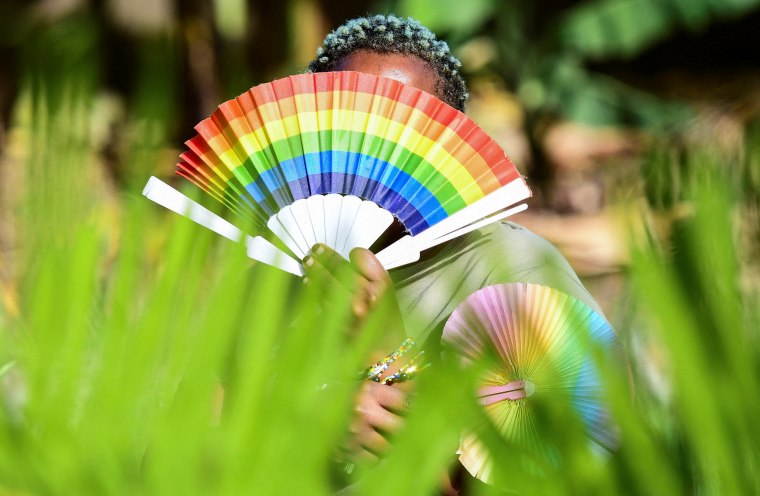 A member of Uganda's LGBTQ community in Kampala on April 4, 2023.