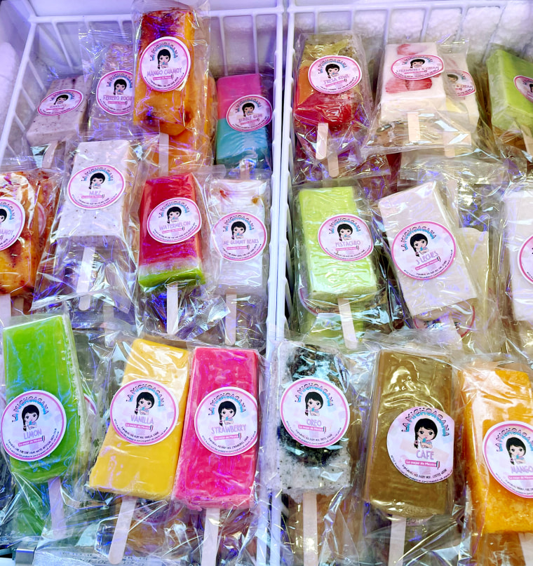 Image: Paletas in a freezer at Lo Michoacana NYC.