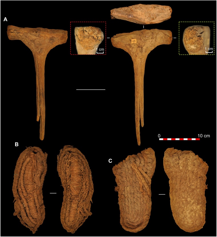 Neolithic organic based artifacts, including a mallet and sandals, were recovered at the Cueva de los Murciélagos in Andalucia, southern Spain.