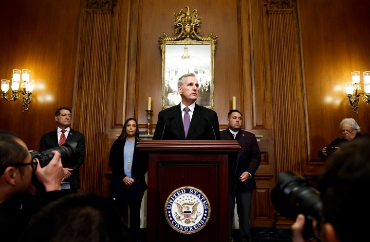 Kevin McCarthy at podium.