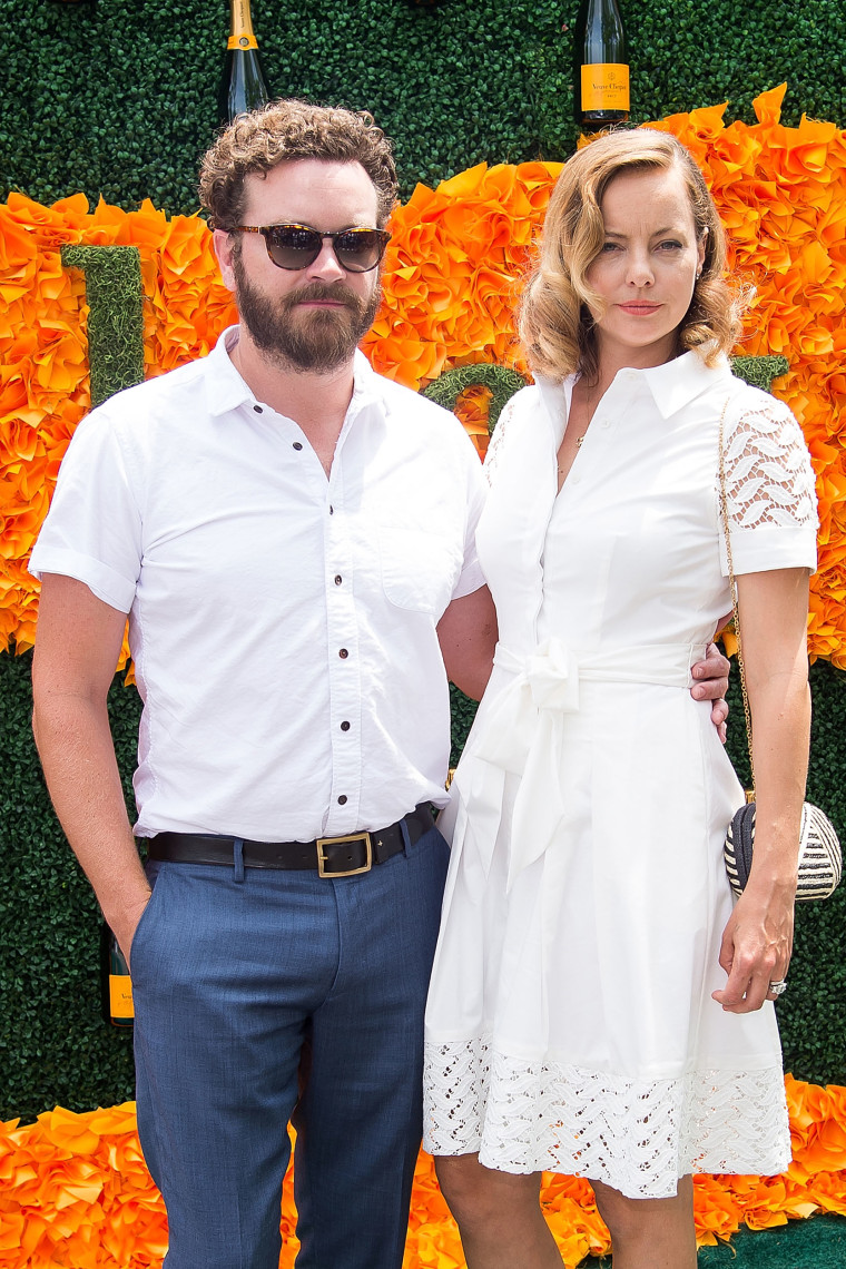 Actors Danny Masterson (L) and Bijou Phillips attend the 2016 Veuve Clicquot Polo Classic at Liberty State Park on June 4, 2016 in Jersey City, New Jersey.  