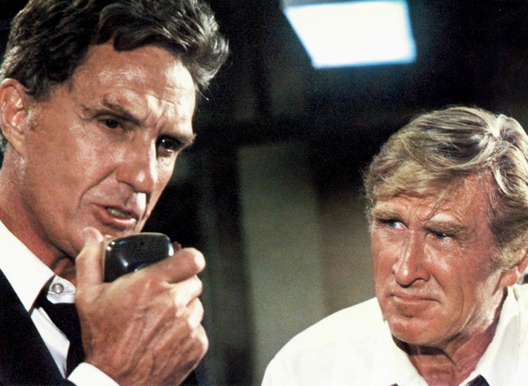 Robert Stack and Lloyd Bridges in "Airplane!"