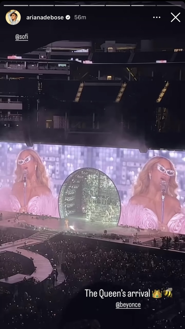 Ariana DeBose shows Beyoncé performing in Los Angeles.