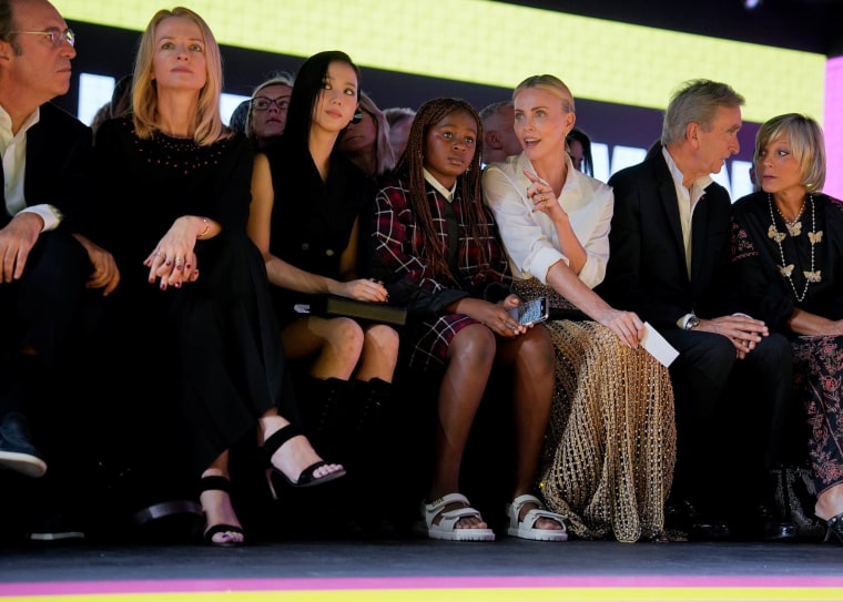 The mother-daughter duo at the Dior show on Sept. 26, 2023. 