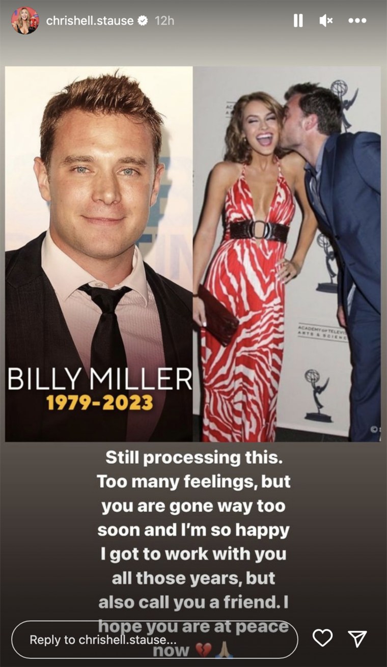 Chrishell Stause paid tribute to her personal and professional relationship with Billy Miller.