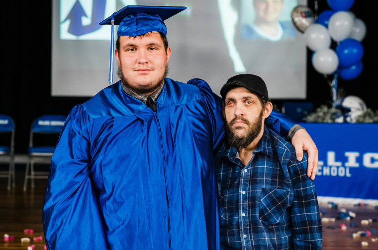 Student graduates 2 years early for dying dad.