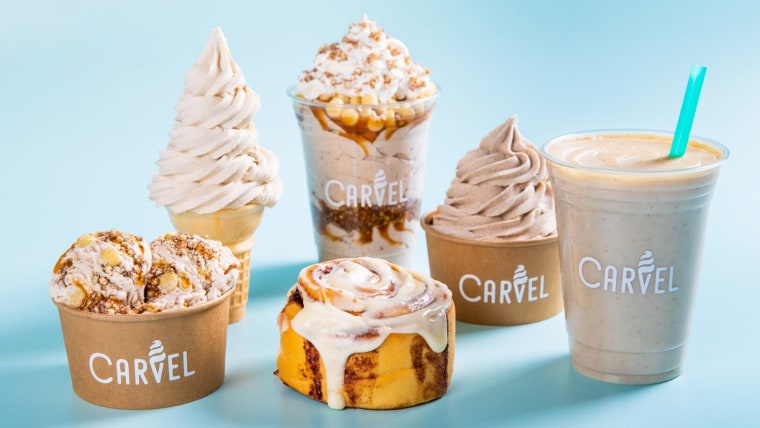 A Cinnabon and Carvel Collaboration is happening in honor of National Cinnamon Roll Day.
