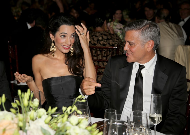 The couple at the Celebrity Fight Night gala benefitting The Andrea Bocelli Foundation and The Muhammad Ali Parkinson Center on Sept. 7, 2014 in Florence, Italy.