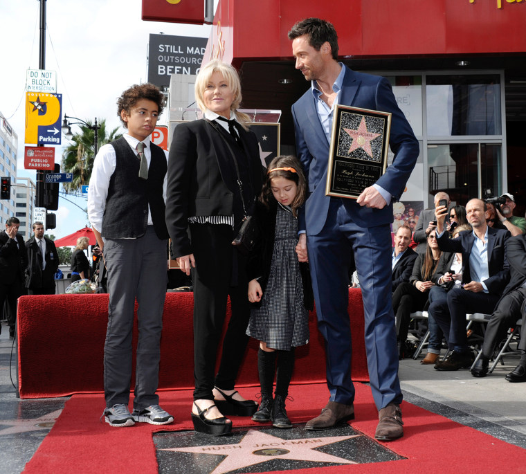 Image: Hugh Jackman, Deborra Lee Furness, Ava Jackman, Oscar Jackman