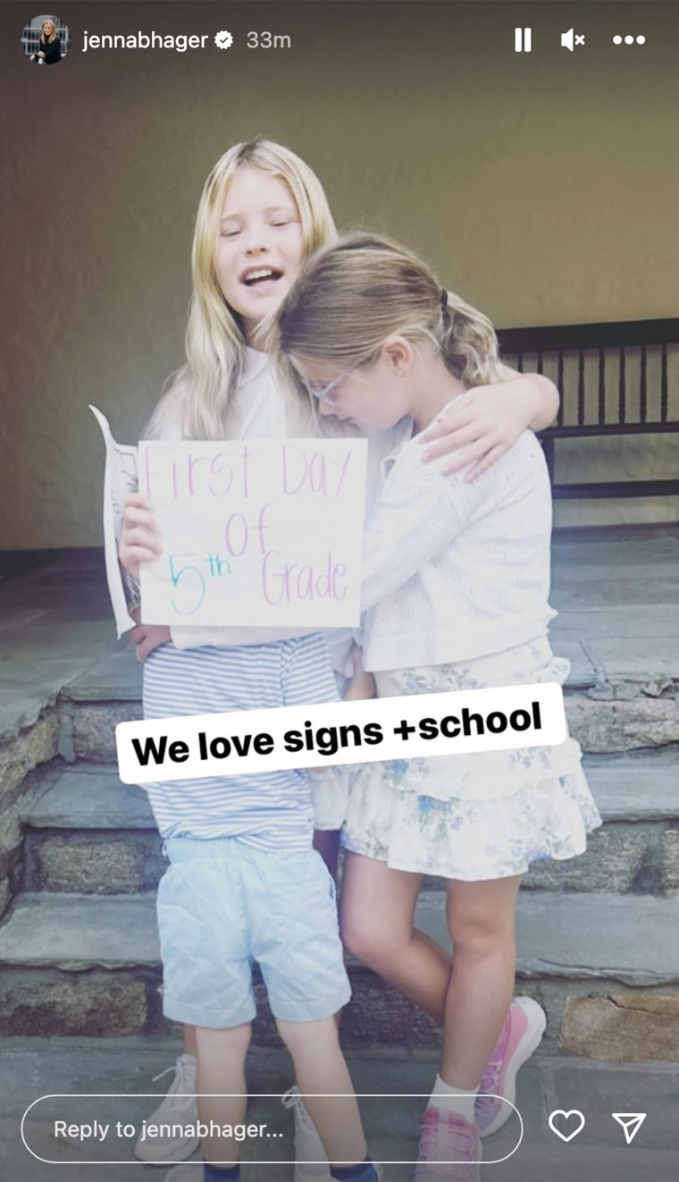 Jenna Bush Hager's kids celebrate first day of school