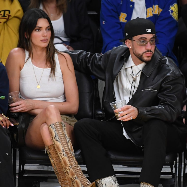 Kendall Jenner and Bad Bunny Sit Courtside at Lakers Playoff Game