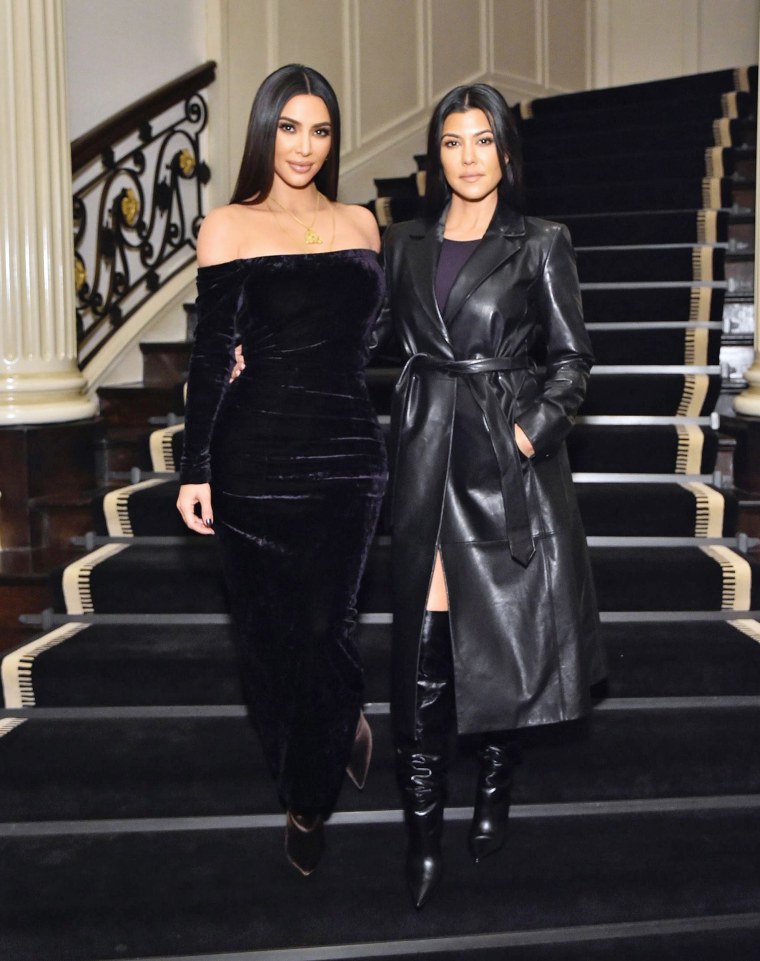 Kim Kardashian and Kourtney Kardashian