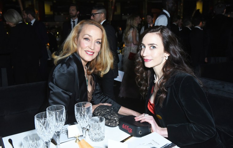 Jerry Hall and Elizabeth Jagger 