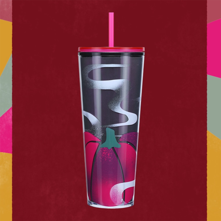 Pink Holographic Pumpkin Starbucks Tumbler