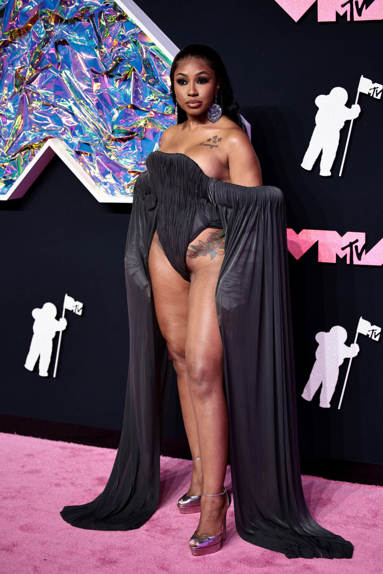 Celebs Bared All At 2023 VMAs Red Carpet In Sheer, Transparent Dresses