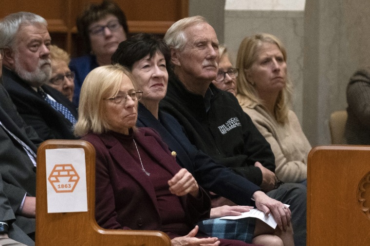 Janet Mills, Susan Collins, Angus King