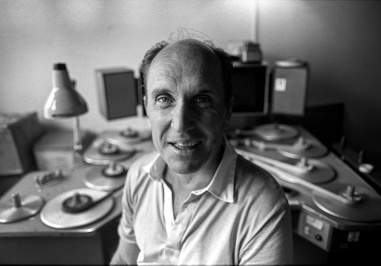 Actor and film director Robert Duvall in a film editing suite in New York July 1981.