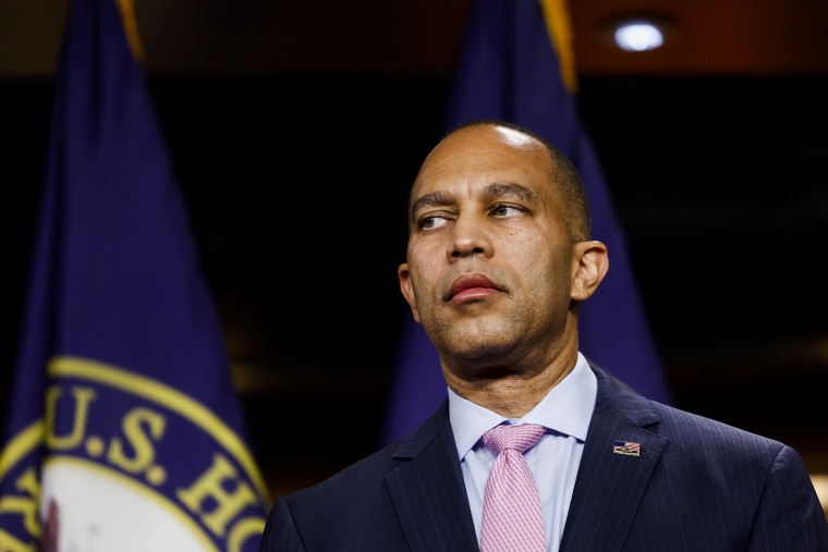 House Minority Leader Hakeem Jeffries, D-N.Y., at the Capitol on Sept. 30, 2023.