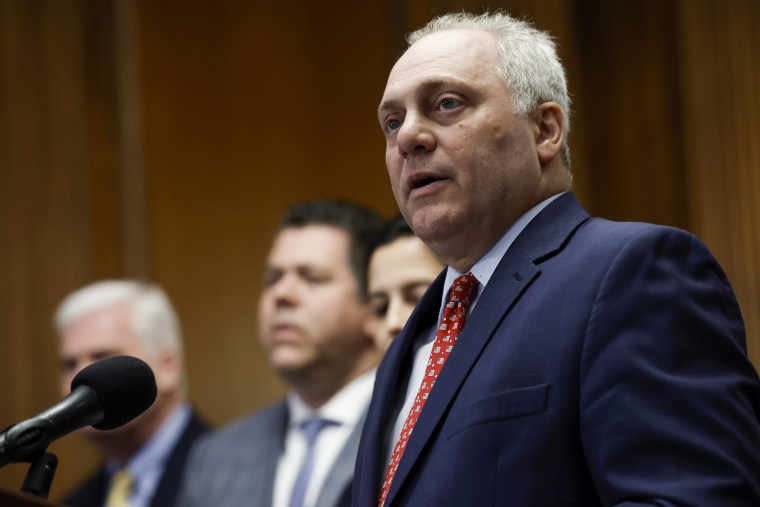Steve Scalise during a news conference at the U.S. Capitol Building